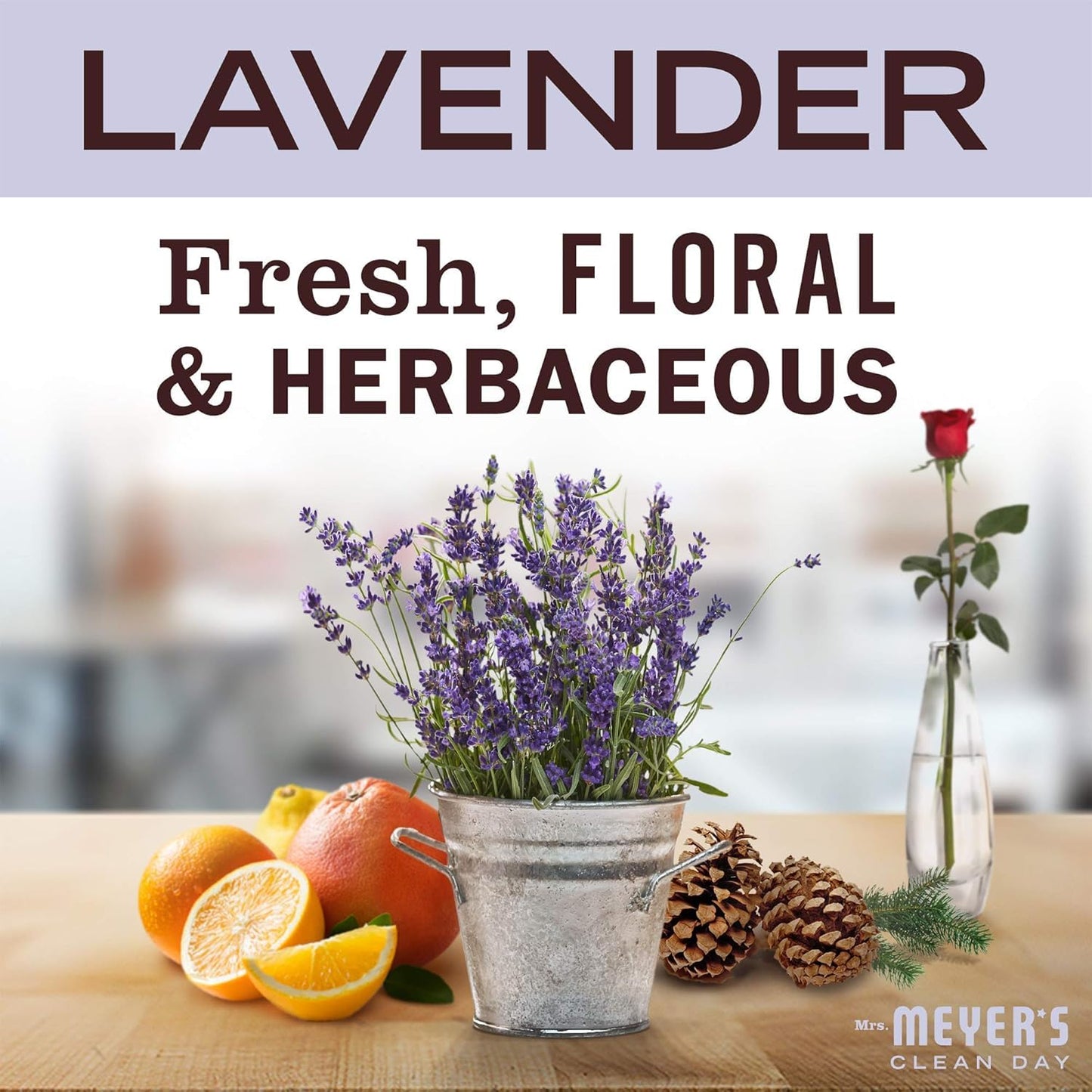 Mrs. Meyer's Clean Day, Hand Soap Refill, Lemon Verbena Scent, 33 Fl Oz