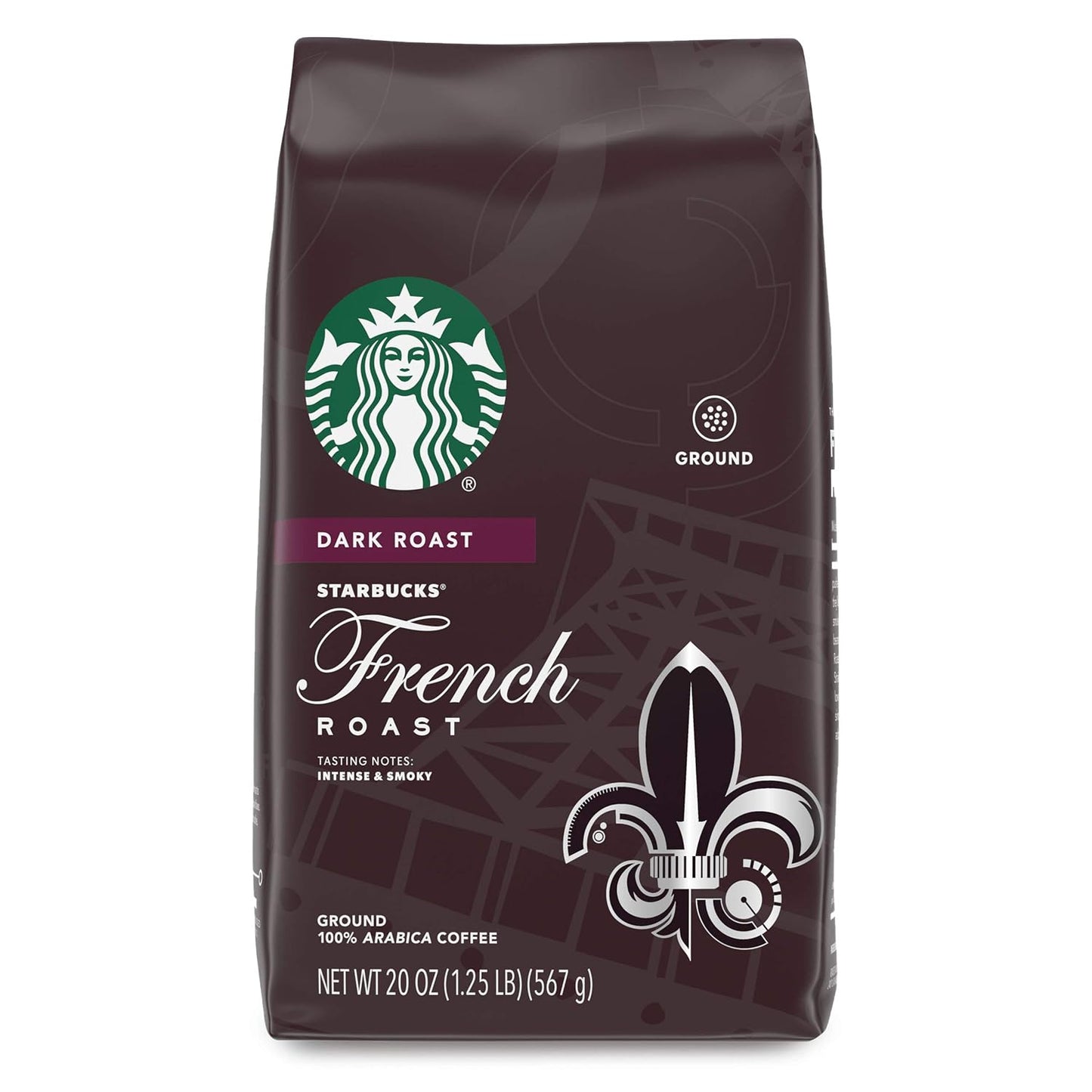 Starbucks Ground Coffee, Dark Roast Coffee, Italian Roast, 100% Arabica, 1 bag (18 oz)