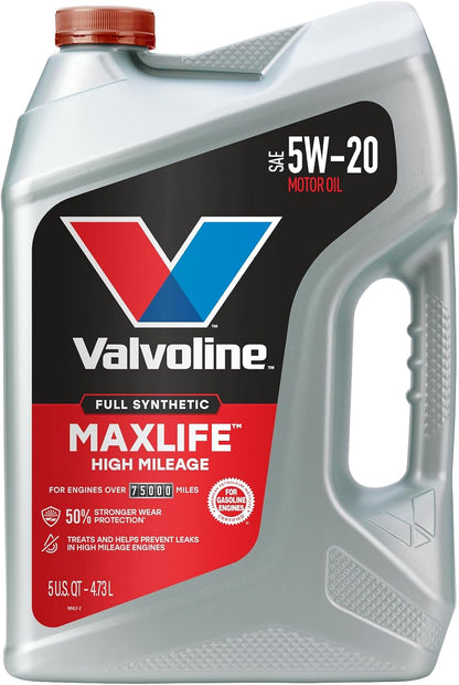 Valvoline MaxLife High Mileage 5W-30 Synthetic Blend Motor Oil 5 Quart