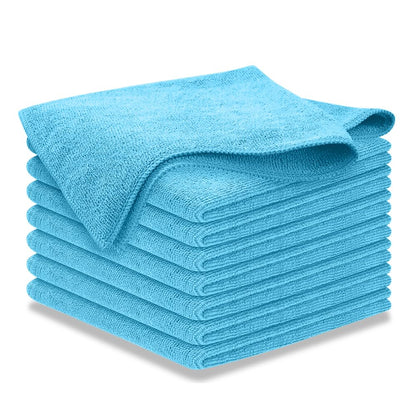 USANOOKS Microfiber Cleaning Cloth Grey - 12 Pcs (12.5"x12.5") - High Performance - 1200 Washes, Ultra Absorbent Microfiber Towel Weave Grime & Liquid for Streak-Free Mirror Shine - Car Washing Cloth