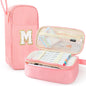 Cute Large Pencil Case Pouch,Personalized Initial Pencil Bag for Girls Boy