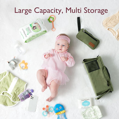 Momcozy Universal Stroller Organizer with Insulated Cup Holder