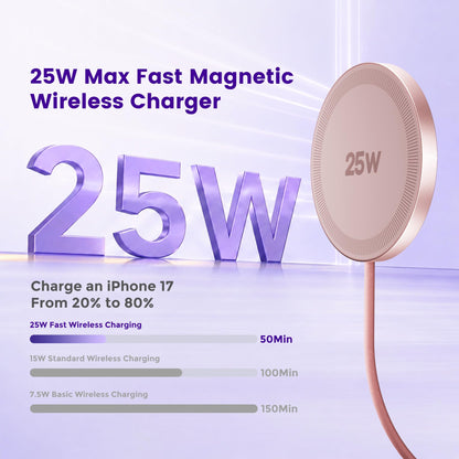 MagSafe 25W Wireless Charger for Apple Magnetic Fast Charging Pad