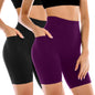 Leafigure 2 Pack Womens Biker Shorts with Pockets 6"