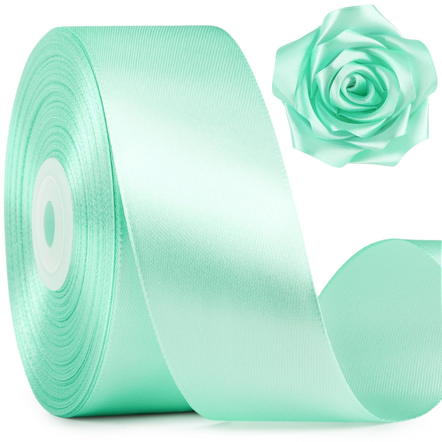 Mauproy Dusty Rose Satin Ribbon, 1-1/2 Inch, 50 Yards