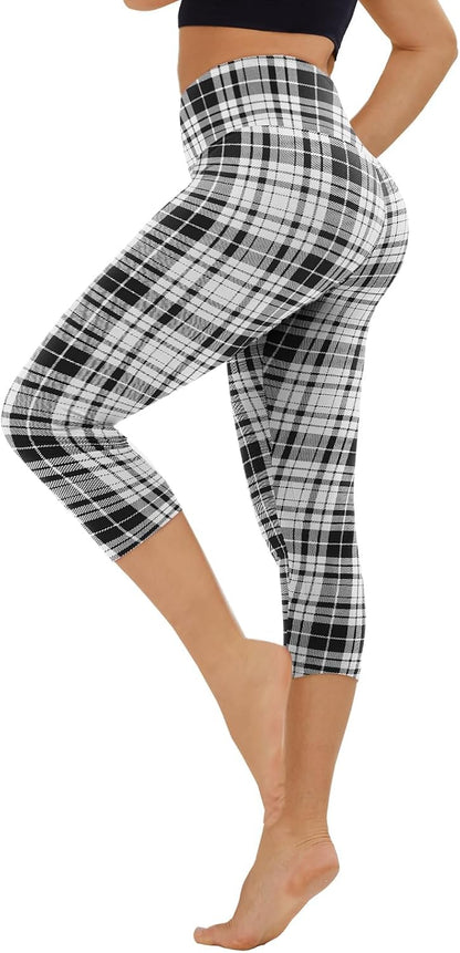 TNNZEET High Waisted Leggings for Women - No See Through Tummy Control Cycling Workout Yoga Pants with Pockets Reg & Plus