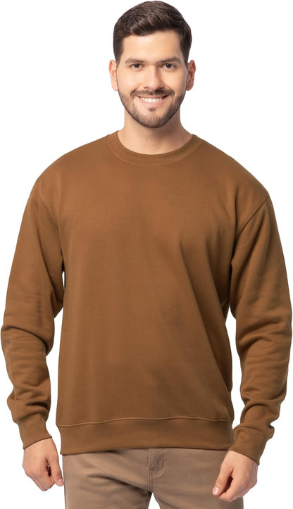 Fruit of the Loom Men's Eversoft Fleece Crewneck Sweatshirts, Moisture Wicking & Breathable, Sizes S-4x