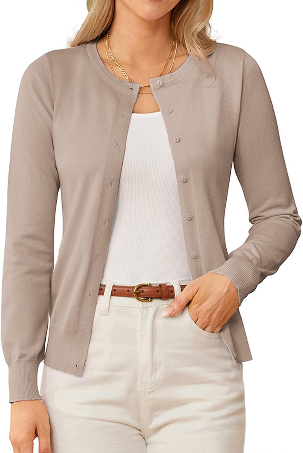 GRACE KARIN Knit Cardigan Sweaters for Women Lightweight Fall Outfits 2026