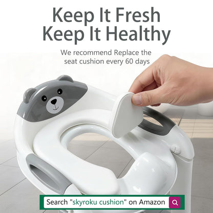Potty Training Toilet for Toddlers, 2-in-1 Potty Training seat, Anti-Slip