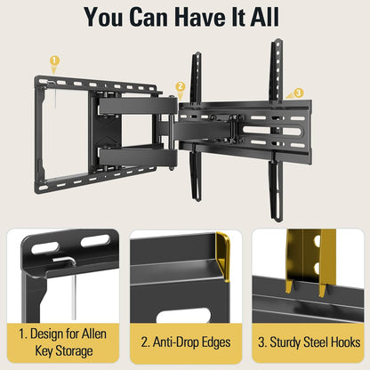 Mounting Dream Full Motion TV Wall Mount for 32-70 Inch TVs up to 99lbs
