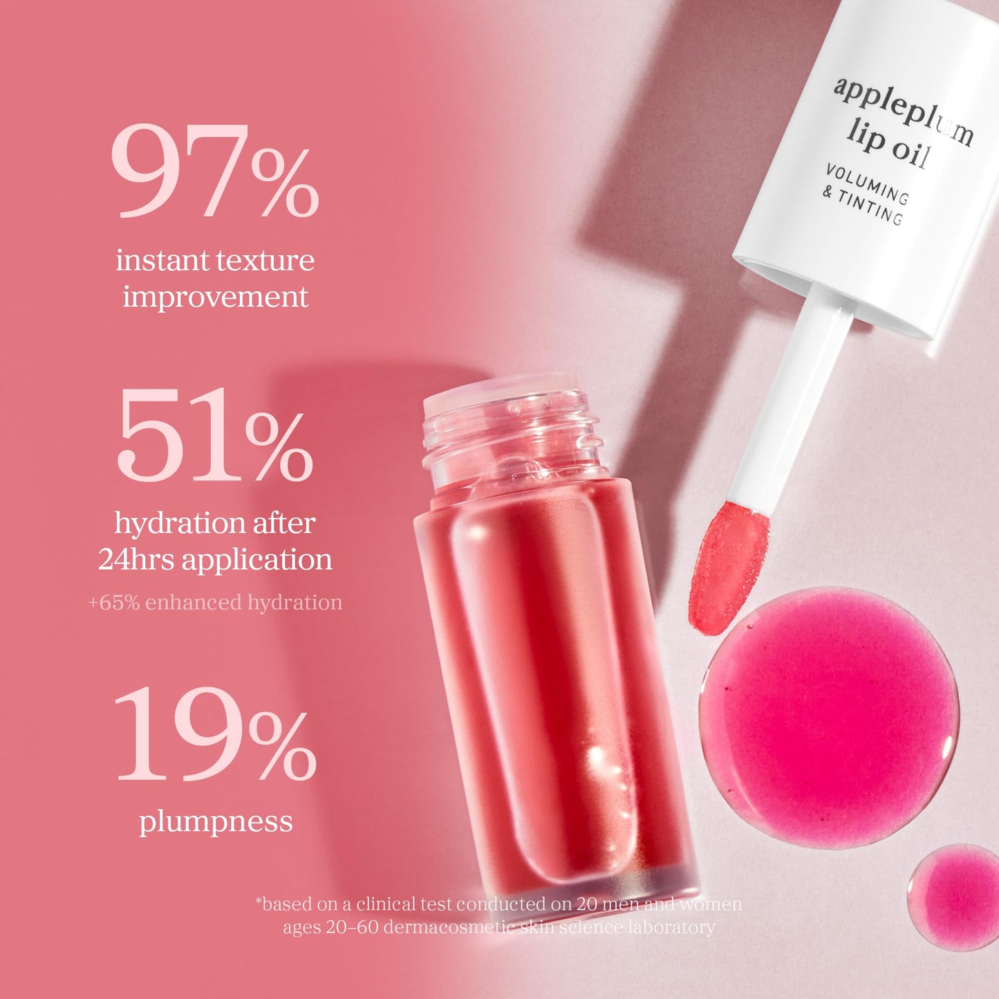 NOONI Korean Lip Oil - Applepeony - pH Color-Changing Plumping Lip Gloss