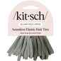 Kitsch Elastic Hair Ties No Damage | Stretchable Hair Bands - Neutral 12pcs