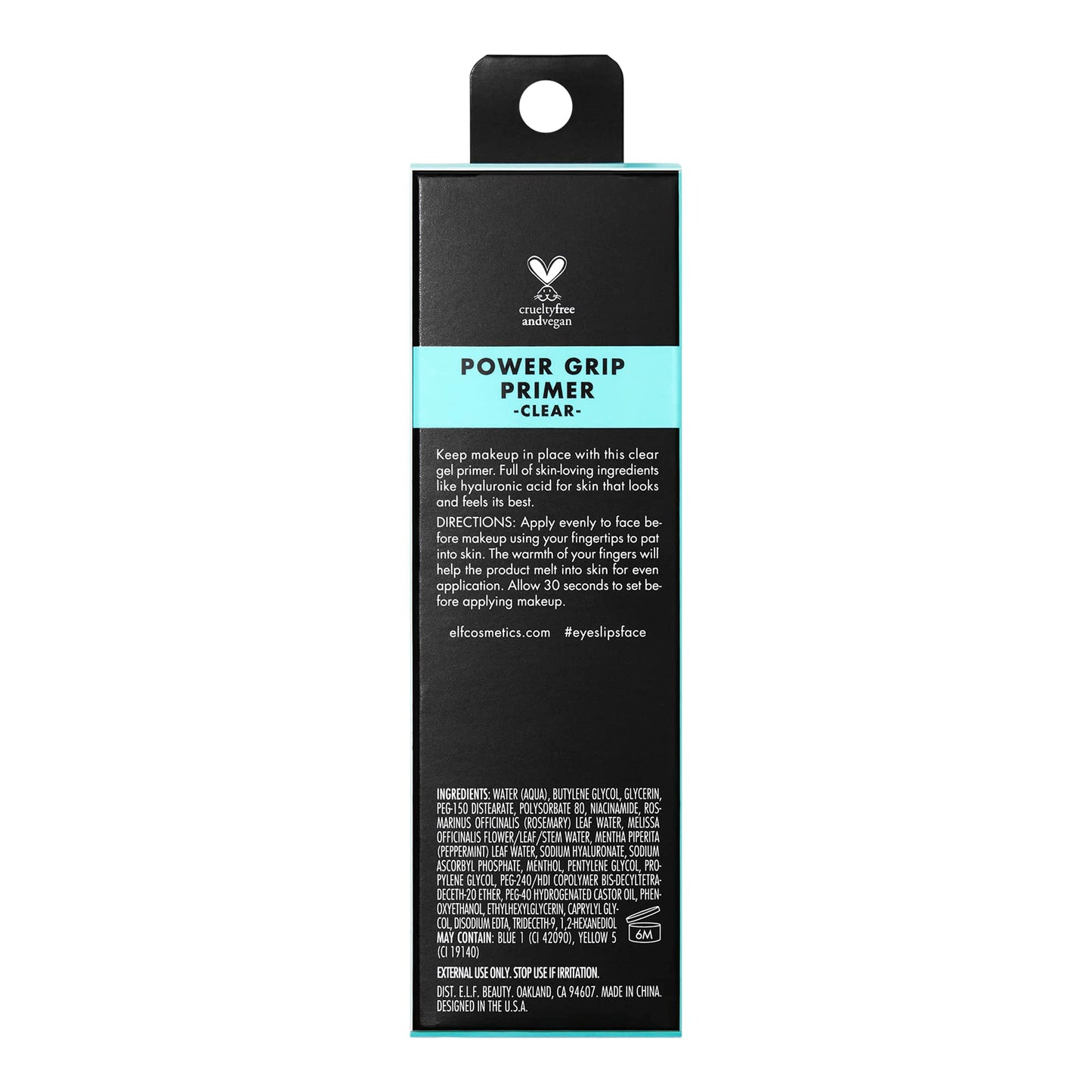 e.l.f. Power Grip Primer Mini, Gel-Based & Hydrating Face Primer for Smoothing Skin & Gripping Makeup, Moisturizing & Priming, Vegan & Cruelty-Free, Travel Size