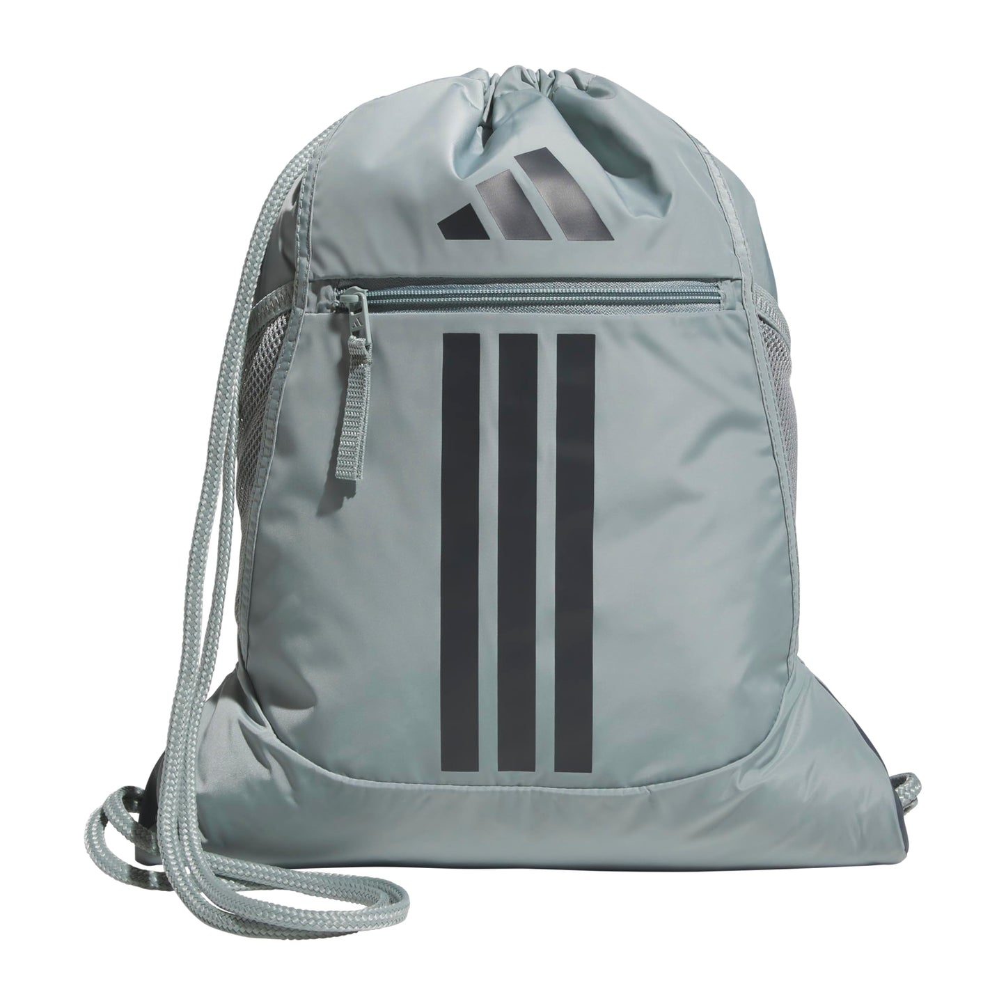 adidas Alliance Sackpack – Drawstring Backpack for Sports, Small Gym Bag, Preloved Teal Green/Black/3, OSFA