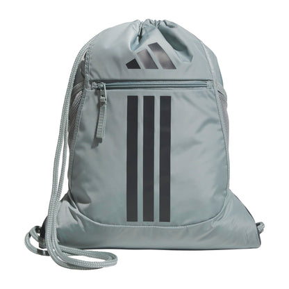 adidas Alliance Sackpack – Drawstring Backpack for Sports, Small Gym Bag, Preloved Teal Green/Black/3, OSFA