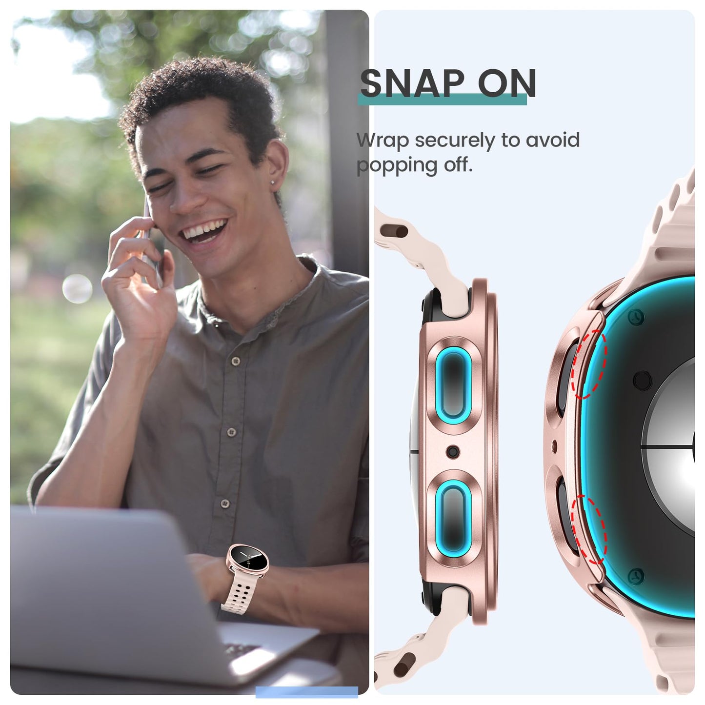 Tensea 5+5PCS for Samsung Galaxy Watch Ultra 47mm Screen Protector Case