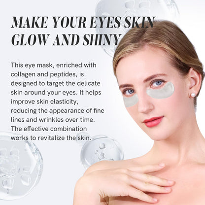 PEAUAMIE Under Eye Patches Gold and Hyaluronic Acid for puffy eyes,Rose Eye Masks for Dark Circles and Puffiness skin care Smooth Wrinkles products 30 Pairs