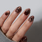 BTArtbox Press On Nails, Vanilla Cream, Short Square, Ombre Peach, 32Ct