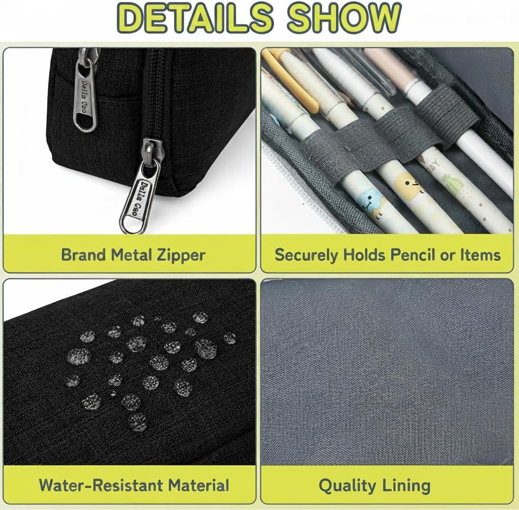 Della Gao Pencil Case Small Pencil Pouch Aesthetic Pencil Box