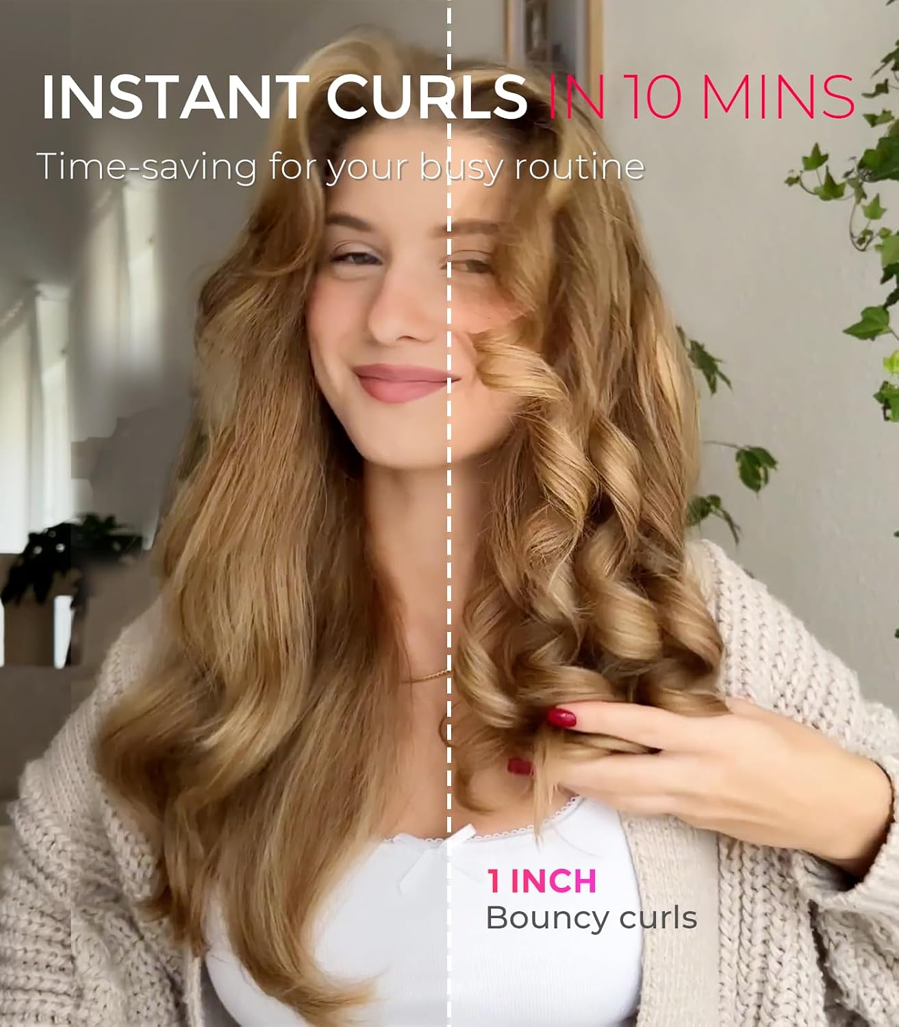 TYMO Automatic Rotating Curling Iron, TYMO CURLPRO Beach Waves Hair Curler