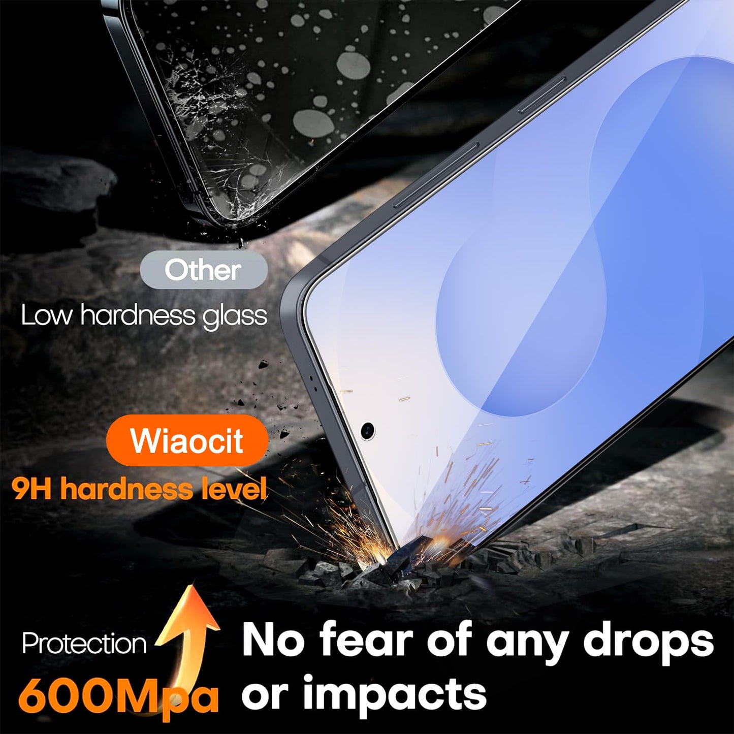Wiaocit Camera Lens Protector for iPhone 16 Pro/iPhone 16 Pro Max