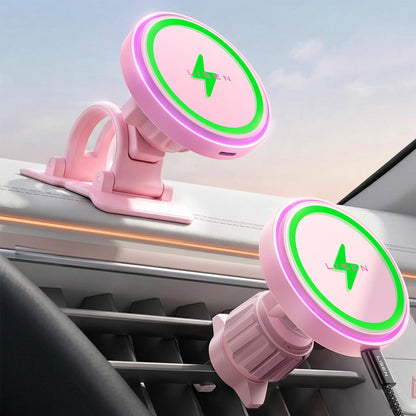 LISEN 15W MagSafe Car Mount Charger, Magnetic Phone Holders for Your Car