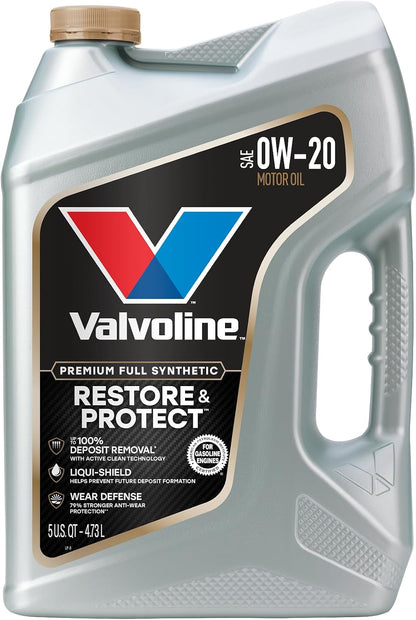 Valvoline Advanced Full Synthetic SAE 0W-20 Motor Oil 5 QT