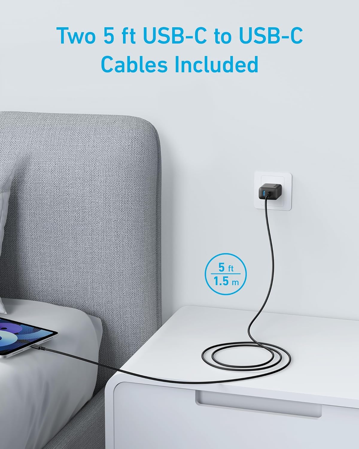 Anker Phone Charger, 20W USB C Charger Block, Type C Charger Fast Charging