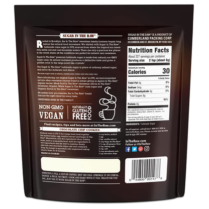 In The Raw Granulated Turbinado Cane Sugar, 2 lb Box, Pure, All-Natural Turbinado Sugar, Non-GMO Project Verified, Kosher, Vegan and Gluten Free (Pack of 12)