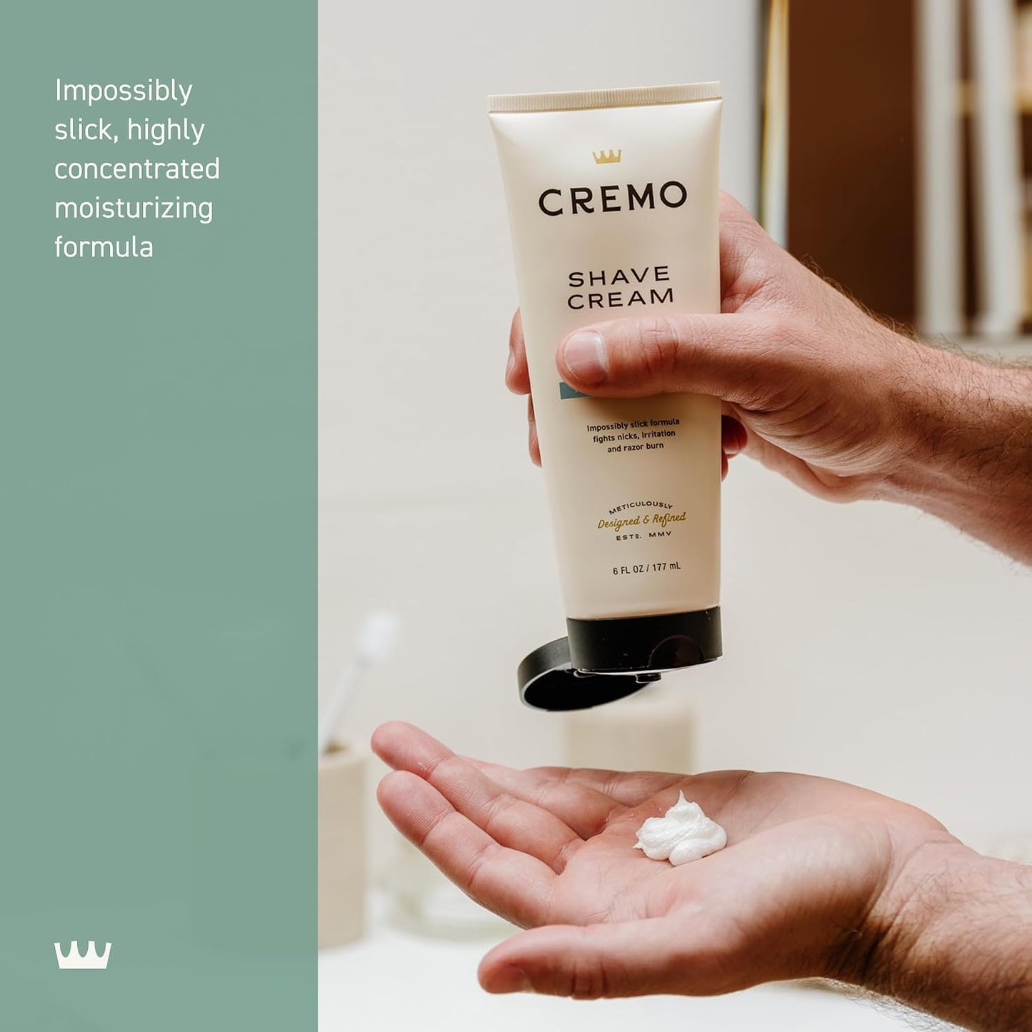 Cremo Shaving Cream for Men, Cooling, 6 Fl Oz