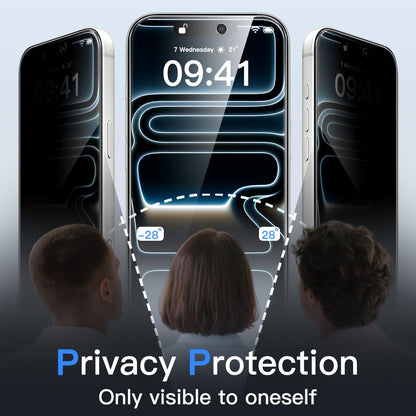 JETech Privacy Screen Protector for iPhone 17 Pro Max, 2-Pack