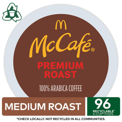 McCafe Premium Roast Coffee, Single Serve Keurig K-Cup Pods, Medium Roast, 84 Count