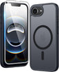 FNTCASE for iPhone 17 Pro Case Clear Magnetic with Screen Protector