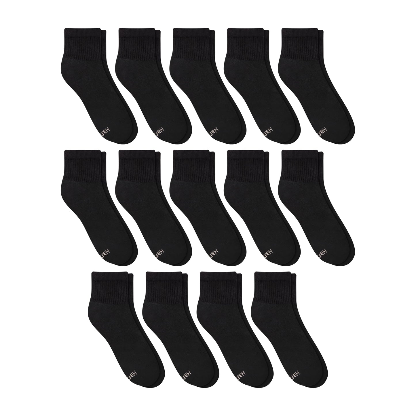 Hanes Women's Crew, Ankle, and No-Show Moisture-Wicking Cushioned Athletic Socks (14 Pack)