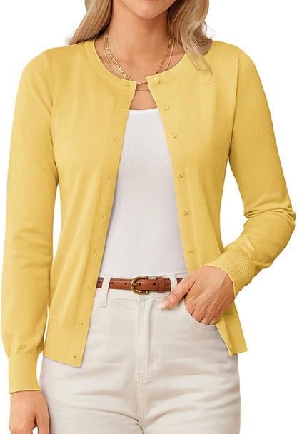 GRACE KARIN Knit Cardigan Sweaters for Women Lightweight Fall Outfits 2026