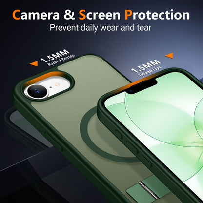 SPIDERCASE Magnetic for iPhone 17 Pro Max Case,with Kickstand,Clear