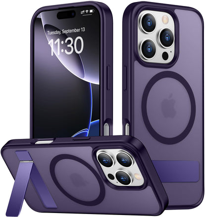 SPIDERCASE Magnetic for iPhone 17 Pro Max Case,with Kickstand,Clear