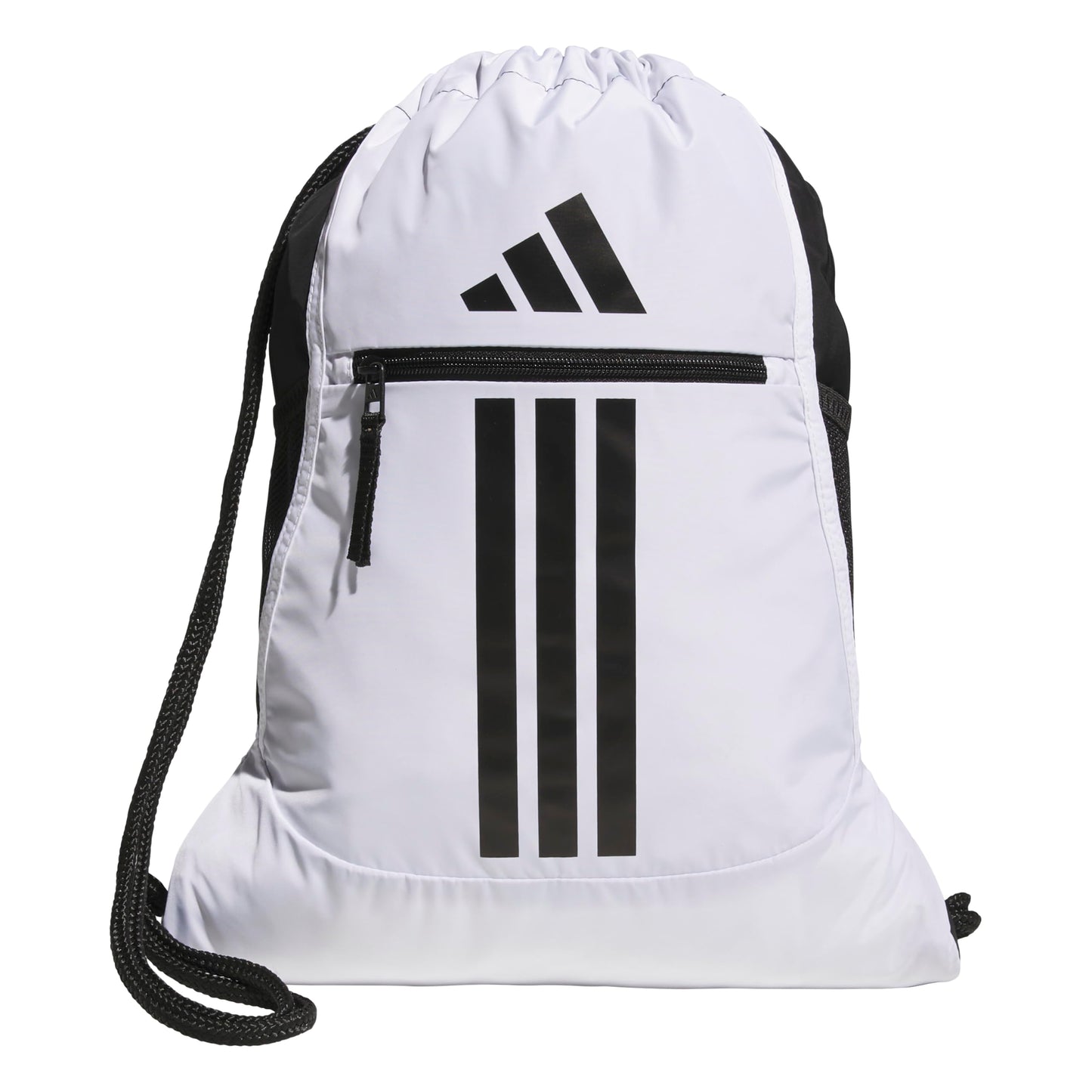adidas Alliance Sackpack – Drawstring Backpack for Sports, Small Gym Bag, Preloved Teal Green/Black/3, OSFA