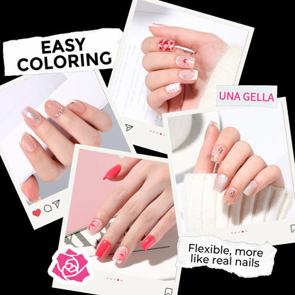 UNA GELLA 15g Nail Glue for Press On Nails with 20ml Nail Glue Remover Kit
