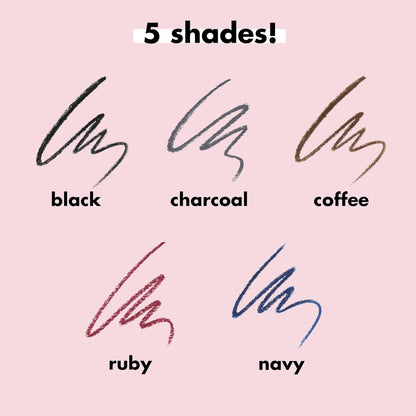 e.l.f. No Budge Retractable Eyeliner, Creamy, Ultra-Pigmented & Waterproof, Creates Bold & Defined Lines, Vegan & Cruelty-Free, Black