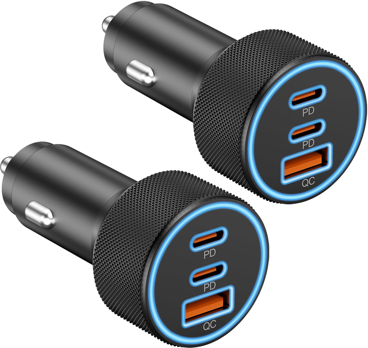 Car Charger USB C, 3 Port 67W Dual USB-C & USB-A Car Phone Charger Adapter