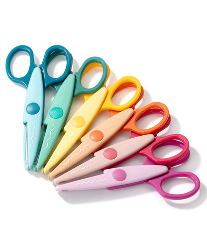 Mr. Pen- Craft Scissors Decorative Edge, 6 Pack, Bright Zig Zag Scissors