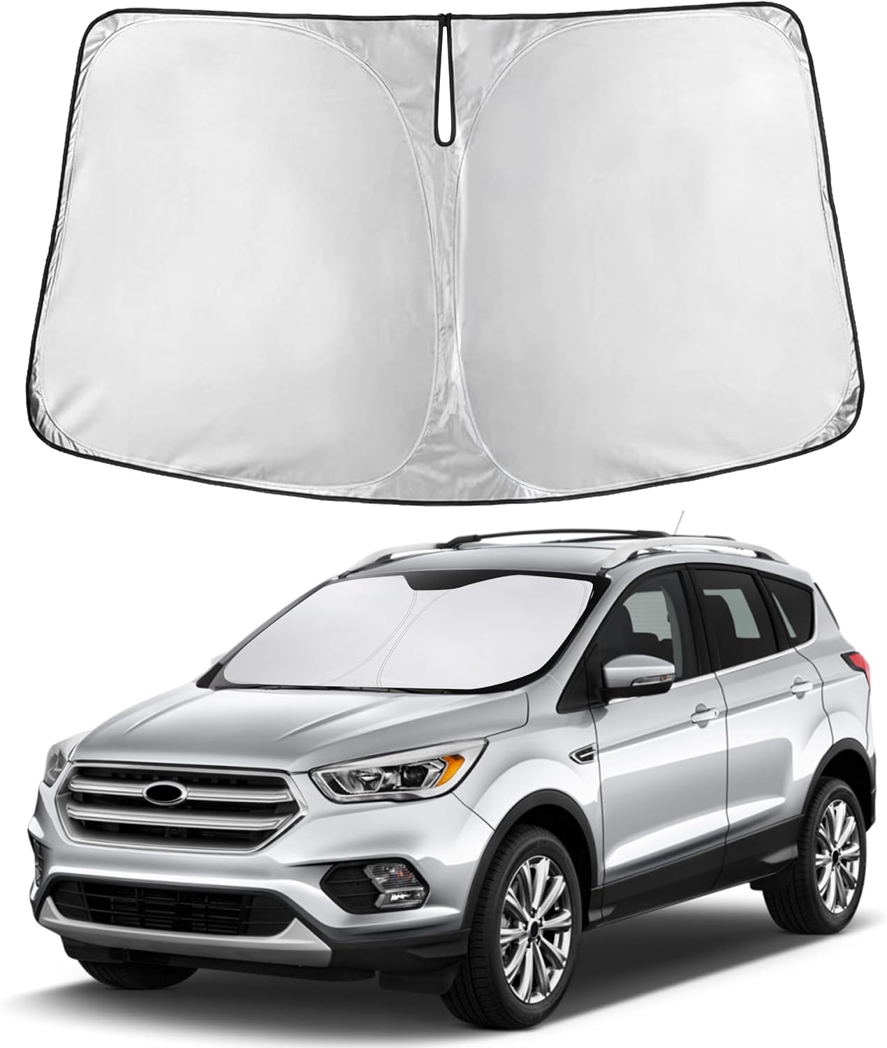Autovir Windshield Sun Shade, 2017-2026 Tesla Model 3 & Y, 280T Visor Shade