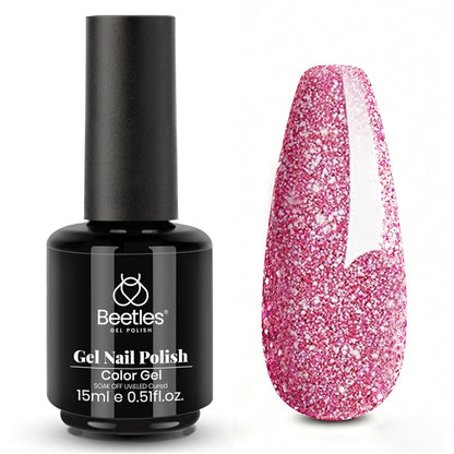Beetles Purple Gel Nail Polish, 1 Pcs 15ml Purple Gel Polish