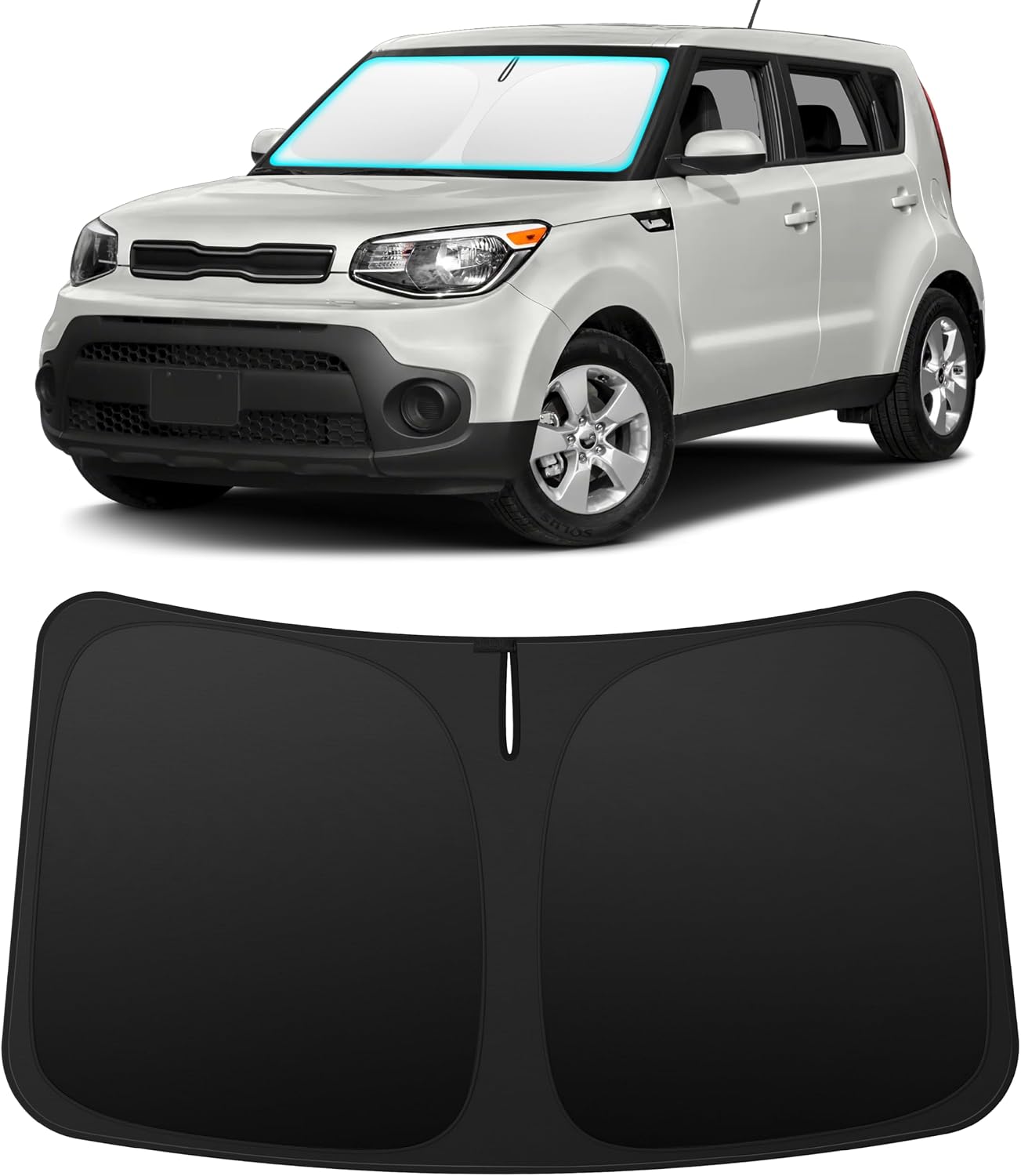 INSAUTO Custom Fit Windshield Sun Shade for Nissan Frontier 2005-2021