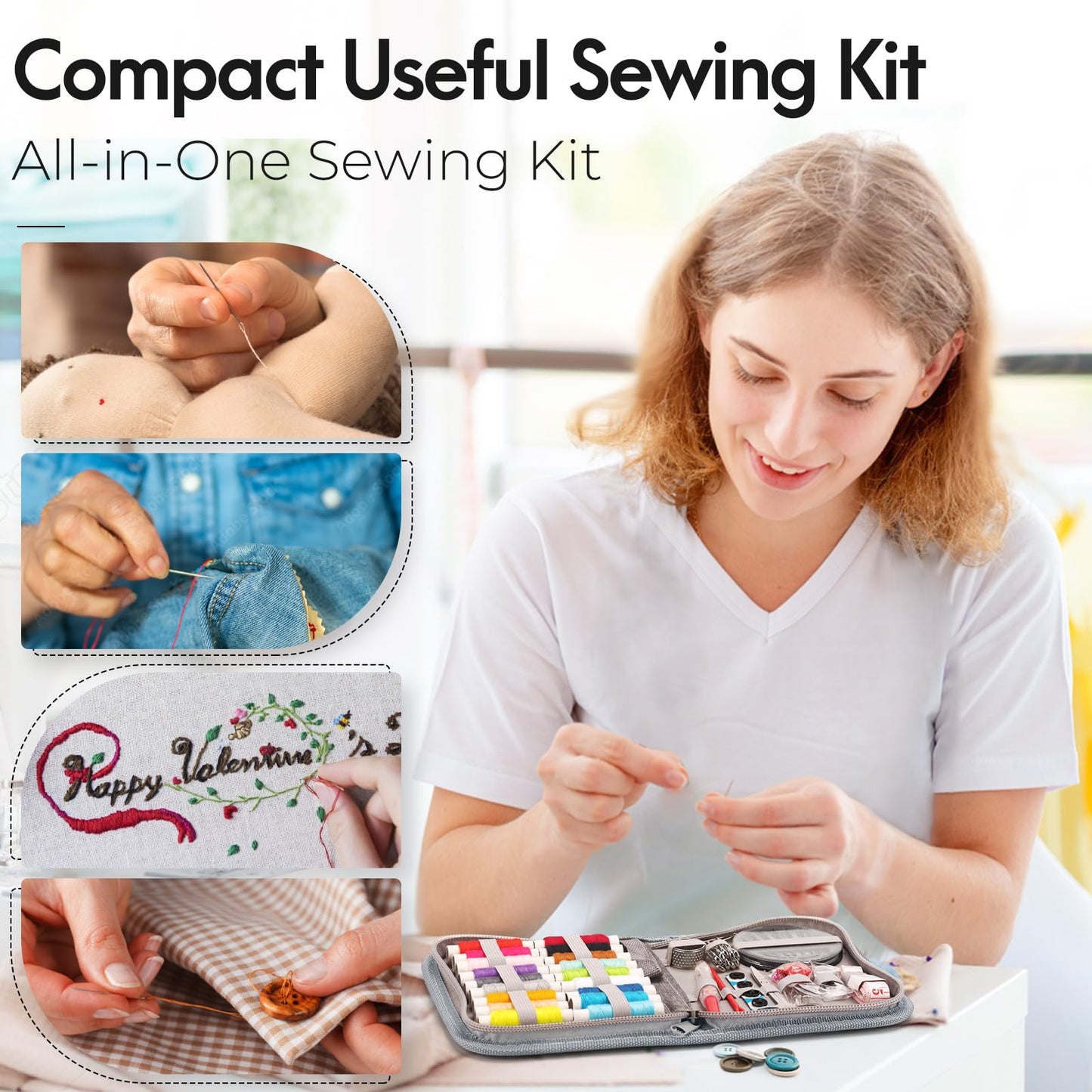 Coquimbo Sewing Kit for Adults, Christmas Stocking Stuffers for Teen Girls
