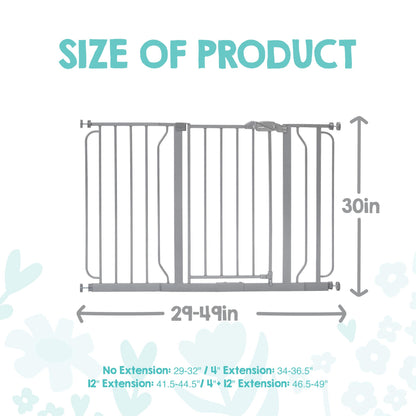 Regalo Safety 29"-38.5" Easy Step Baby Gate, Bottom of Stairs & Doorways