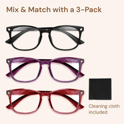 Gaoye Blue Light Glasses for Women - 3 Pack
