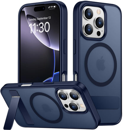 SPIDERCASE Magnetic for iPhone 17 Pro Max Case,with Kickstand,Clear