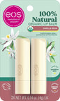 eos 100% Natural Lip Balm - Strawberry Sorbet and Pomegranate Raspberry, All-Day Moisture, Lip Care Products, 0.14 oz, 2-Pack